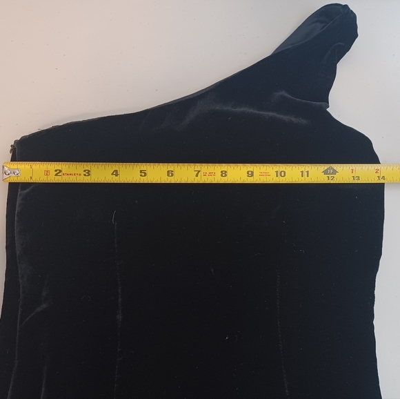 Diane Von Futstenberg Velvet Off The Shoulder Dark Academia 90’s Mini Dress - Picture 8 of 11